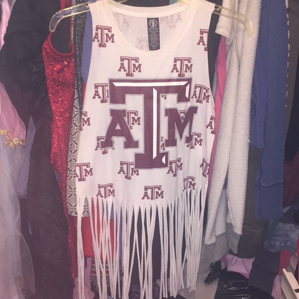 Texas A&M TAMU muscle tee